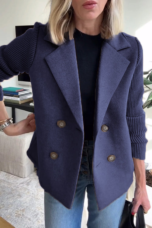 Katrin | Business-Blazer mit eleganten Strickdetails