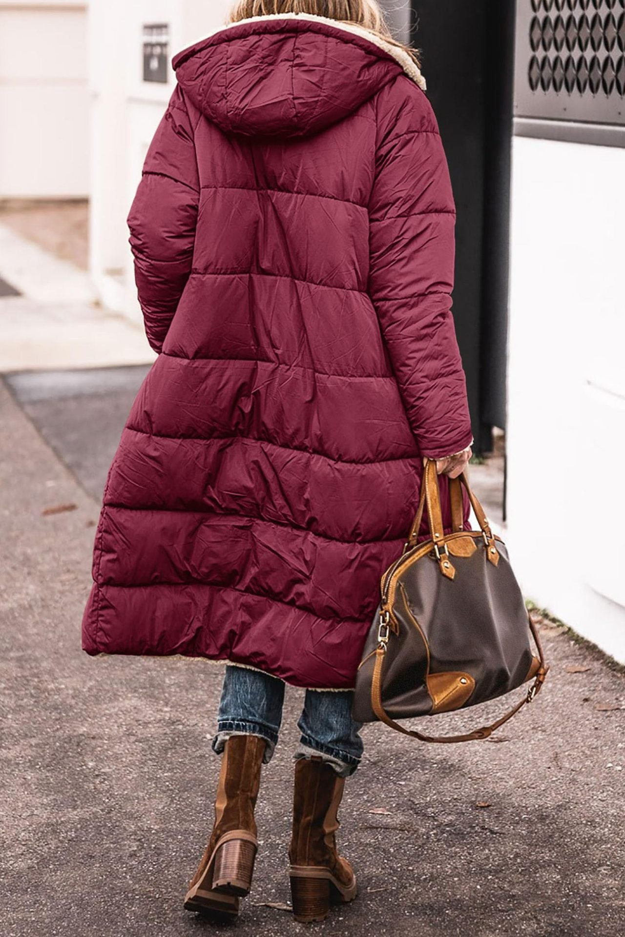 Clara | Eleganter Damen-Wendemantel mit Kapuze