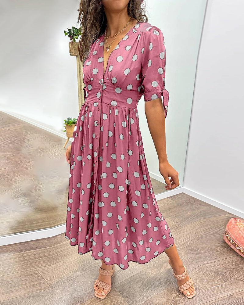 Daniela | Feminines Kleid mit Punktmuster