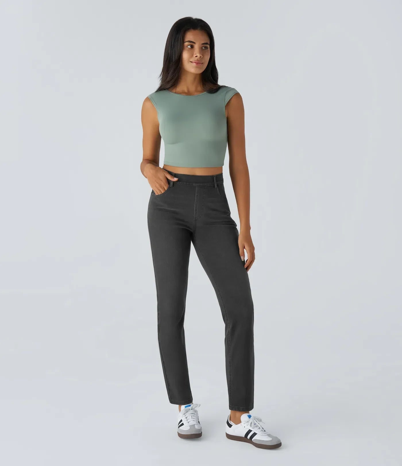 Helena | Stilvolle Damenhose mit hohem Bund bequem