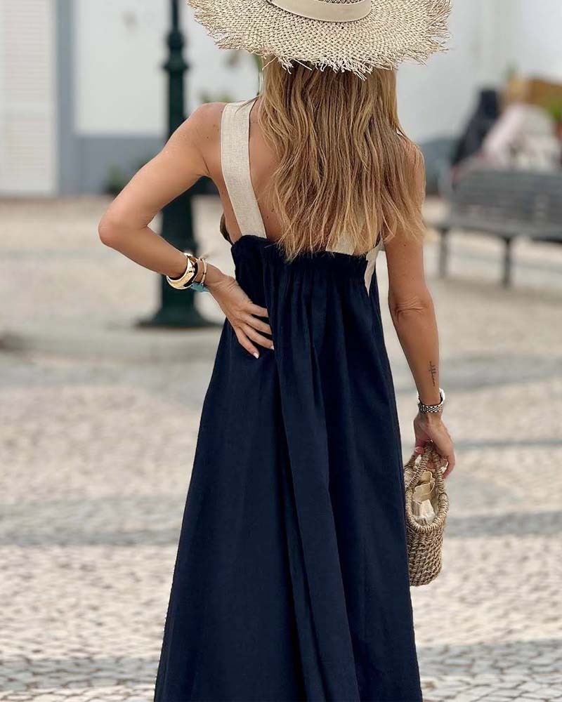 Elena | Elegantes Kleid mit offenem Rückenausschnitt