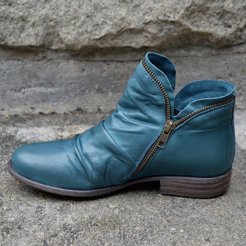 Matthias | Hochwertige Lederstiefel mit praktischem Reißverschluss