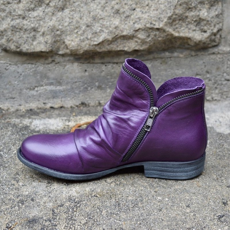 Matthias | Hochwertige Lederstiefel mit praktischem Reißverschluss