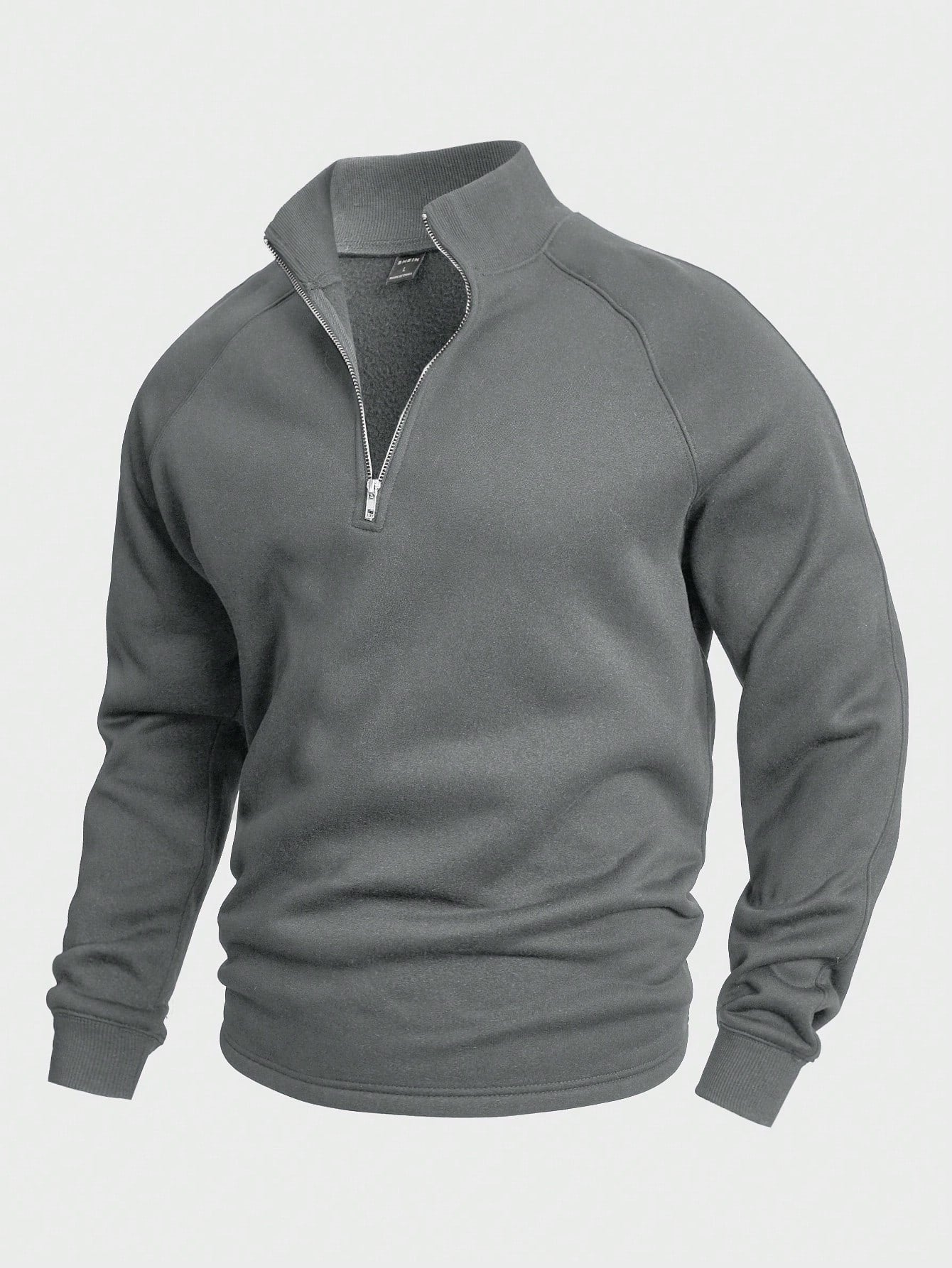 Lukas | Komfortabler Pullover mit halbem Frontzipper