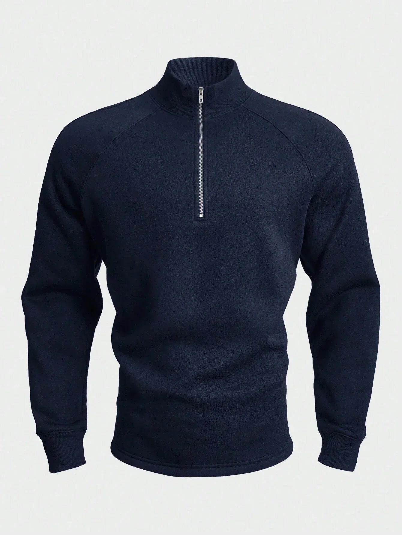 Lukas | Komfortabler Pullover mit halbem Frontzipper