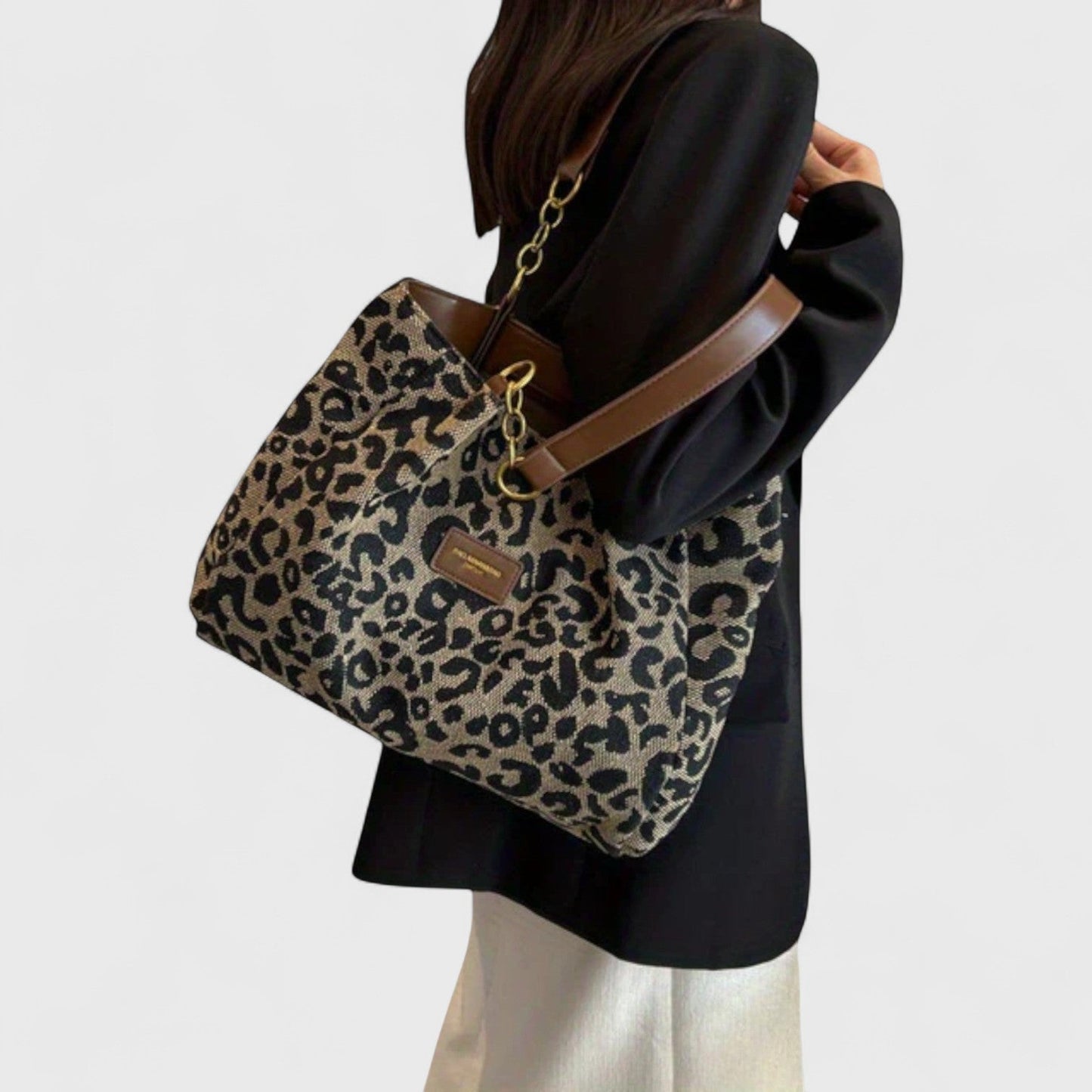 Franziska | Große Tasche mit elegantem Leopardenmuster
