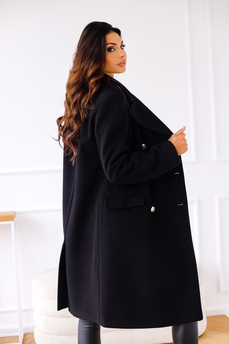 Katharina | Eleganter Damenmantel zweireihig für kühle Tage