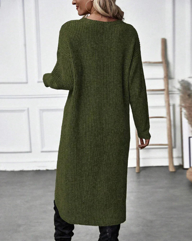 Clara | Langer Damenpullover im modernen Oversize-Stil