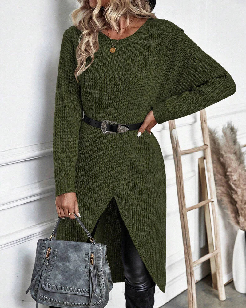 Clara | Langer Damenpullover im modernen Oversize-Stil