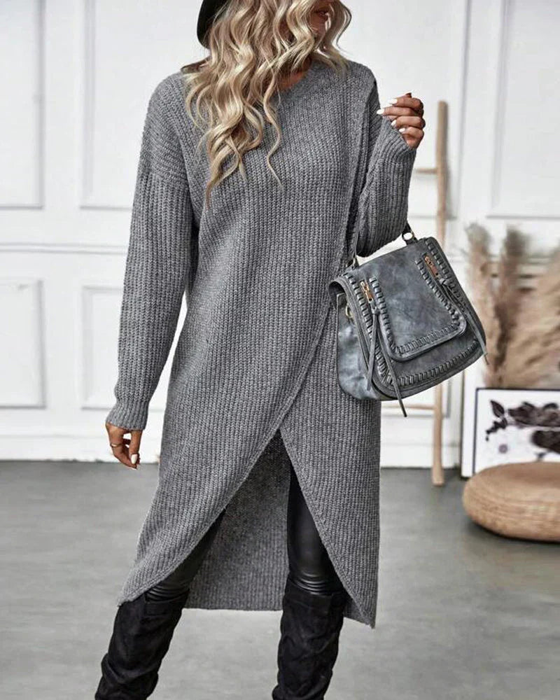 Clara | Langer Damenpullover im modernen Oversize-Stil