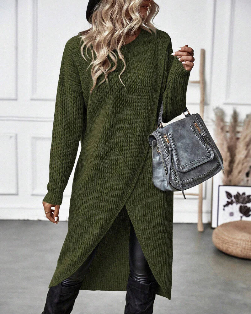 Clara | Langer Damenpullover im modernen Oversize-Stil