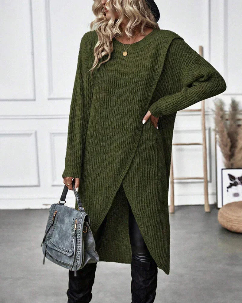 Clara | Langer Damenpullover im modernen Oversize-Stil