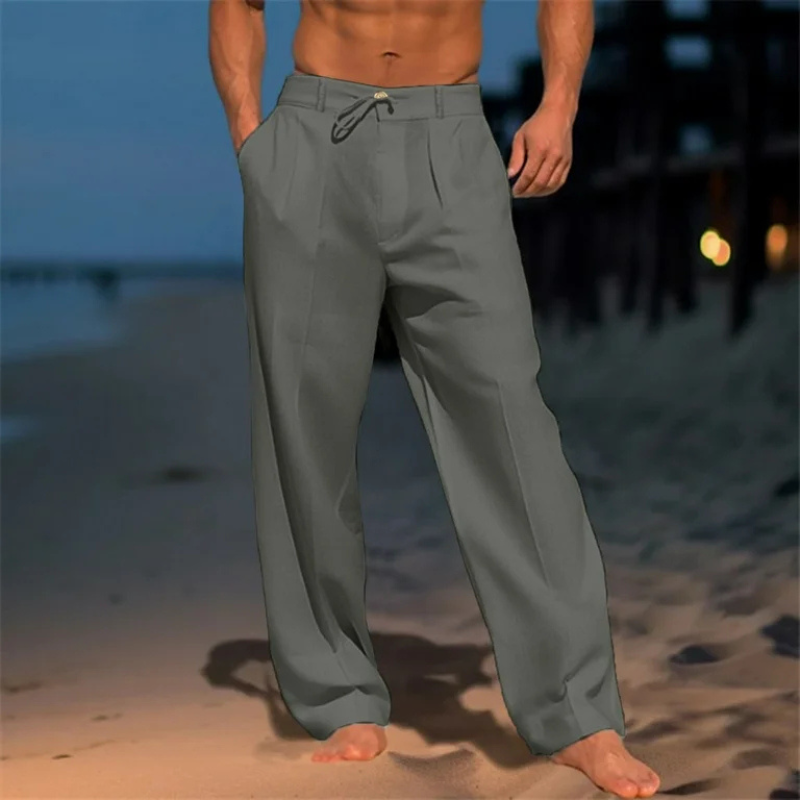 Pieter | Leinenhose in Unifarbe