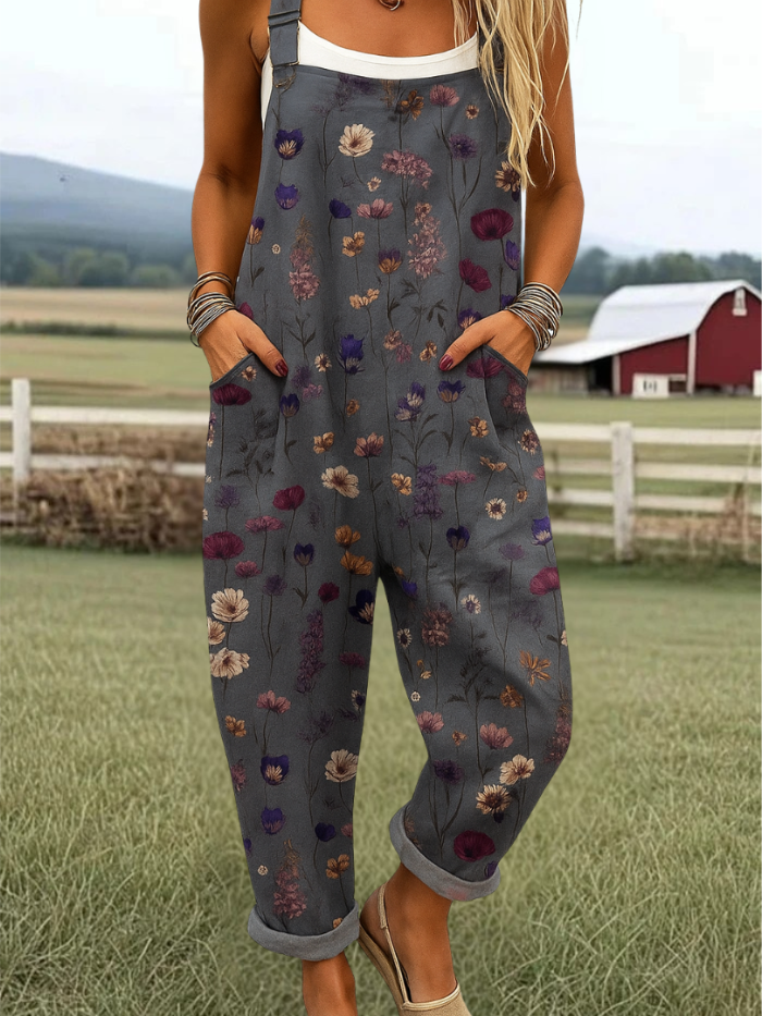 Lena | Stilvoller Jumpsuit mit angesagtem Vintage-Print