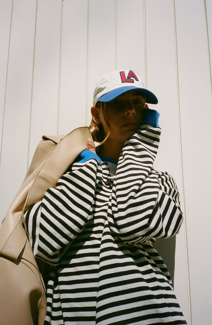 Leonie | Gestreifter Damenpullover im Oversize-Look