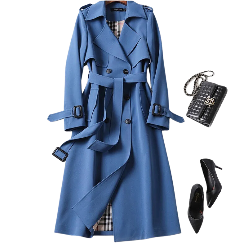 Clara | Klassischer Trenchcoat mit Bindegürtel