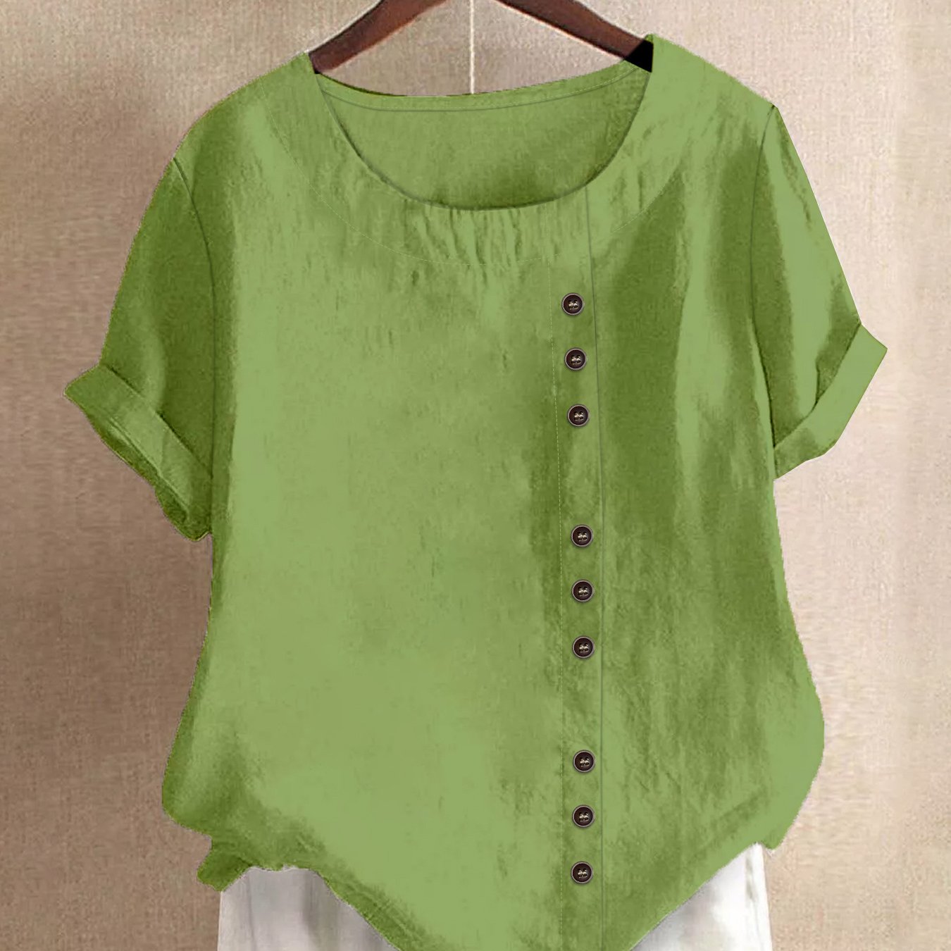 Mila | Entspannte Bluse mit Knopfdetails