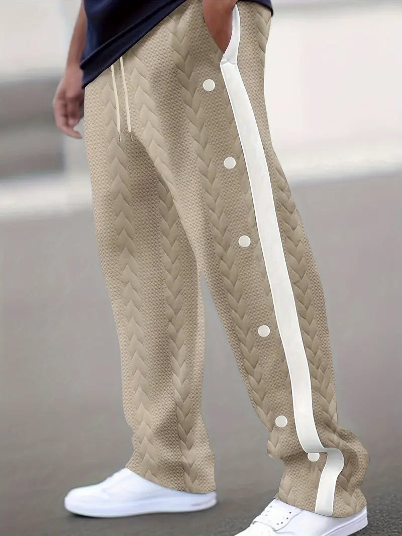 Marie | Trendige Strickhose mit Knöpfen an der Seite
