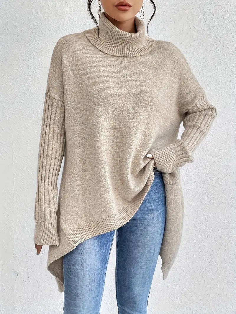 Helena | Kuscheliger Damenpullover mit Rollkragen