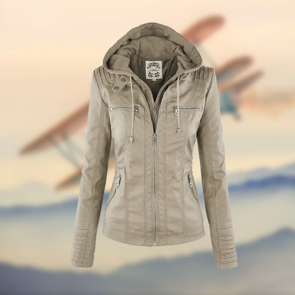 Alina | Stilvolle Lederjacke für Damen im Alltag