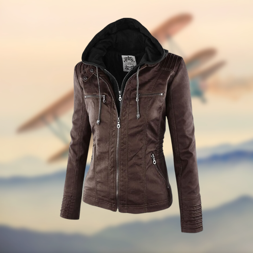 Alina | Stilvolle Lederjacke für Damen im Alltag
