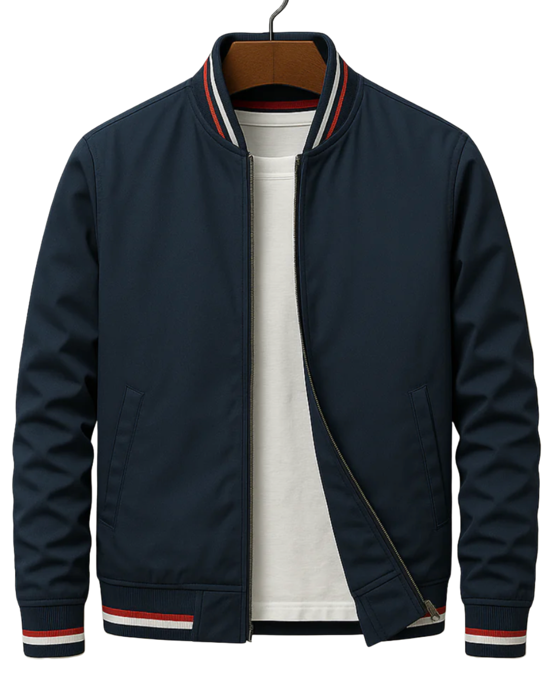 Jonas | Elegante Bomberjacke mit modernen Streifen