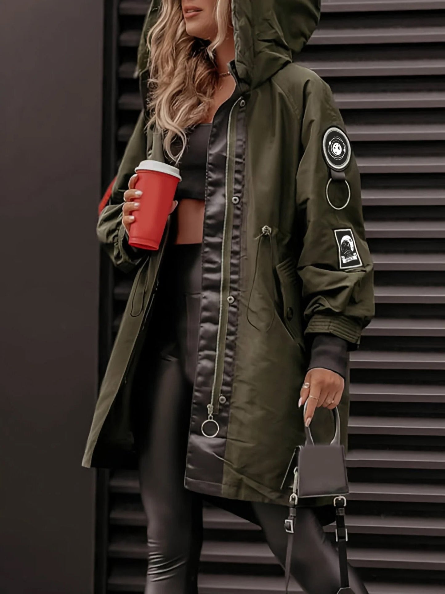 Amelie | Bequeme langärmelige Kapuzenjacke Damen