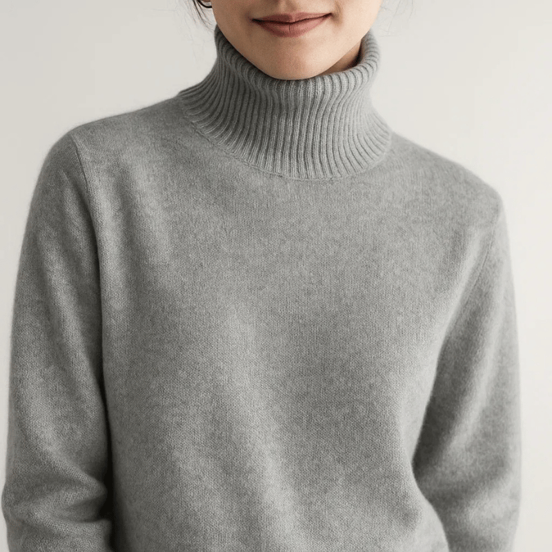 Claudia | Rollkragenpullover aus feinem Strickmaterial