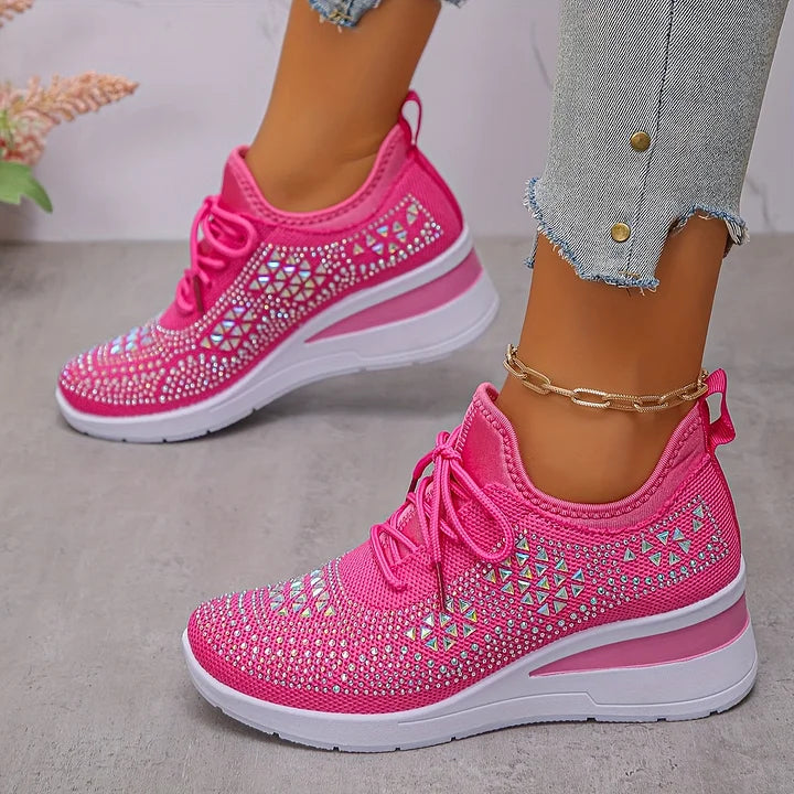 Sophie | Stilvolle Sneakers mit funkelnden Strasssteinen