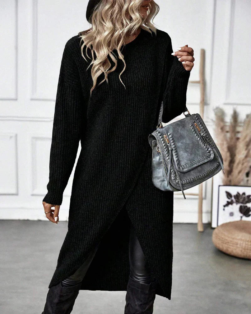 Clara | Langer Damenpullover im modernen Oversize-Stil