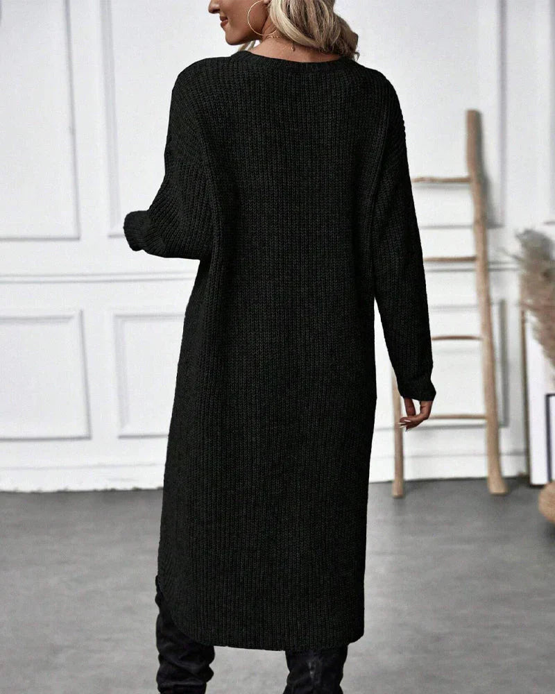 Clara | Langer Damenpullover im modernen Oversize-Stil