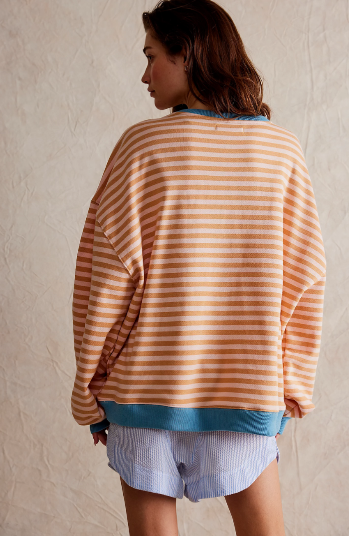 Leonie | Gestreifter Damenpullover im Oversize-Look