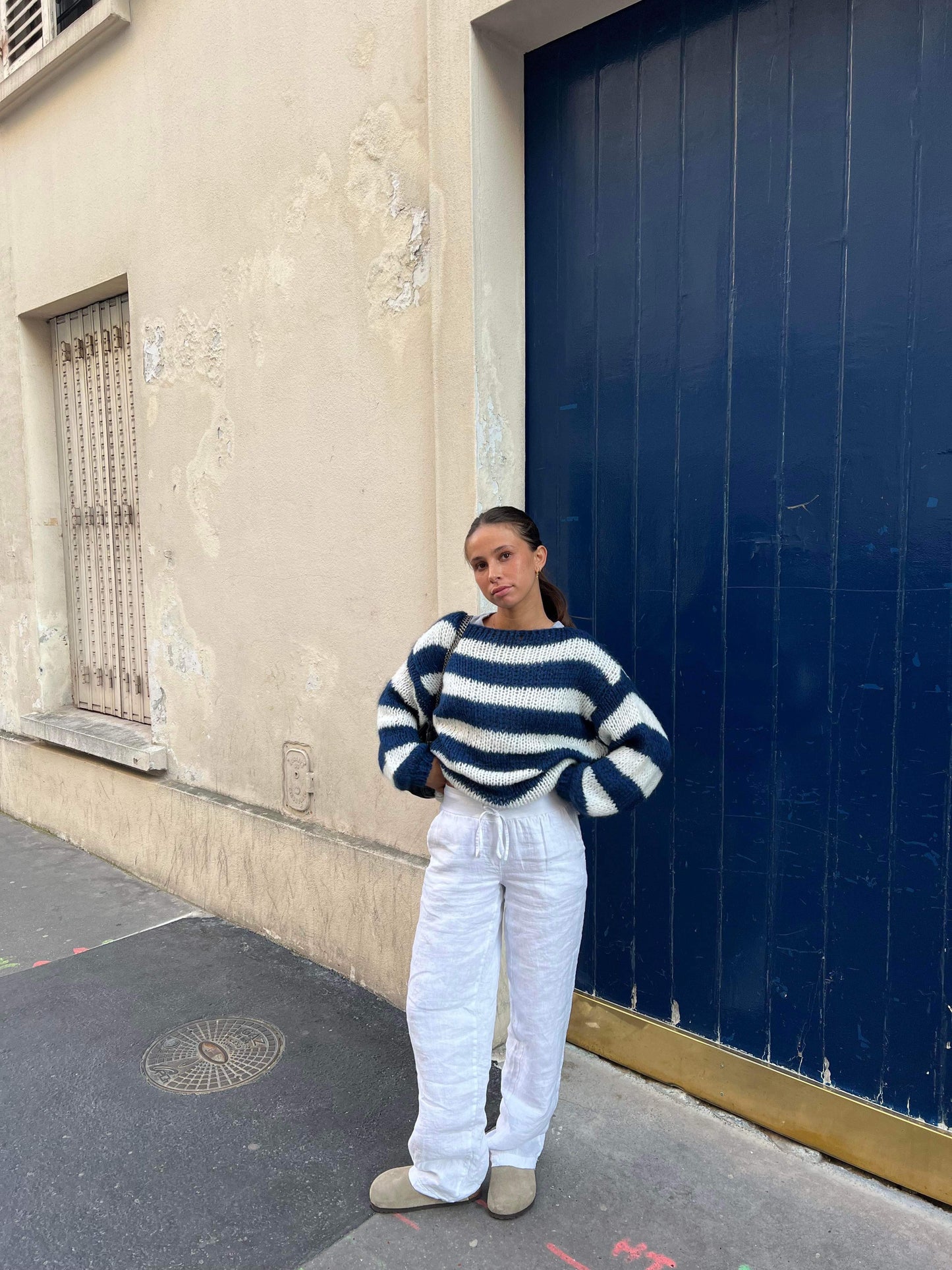 Lena | Feiner Pullover mit dezentem Streifenmuster