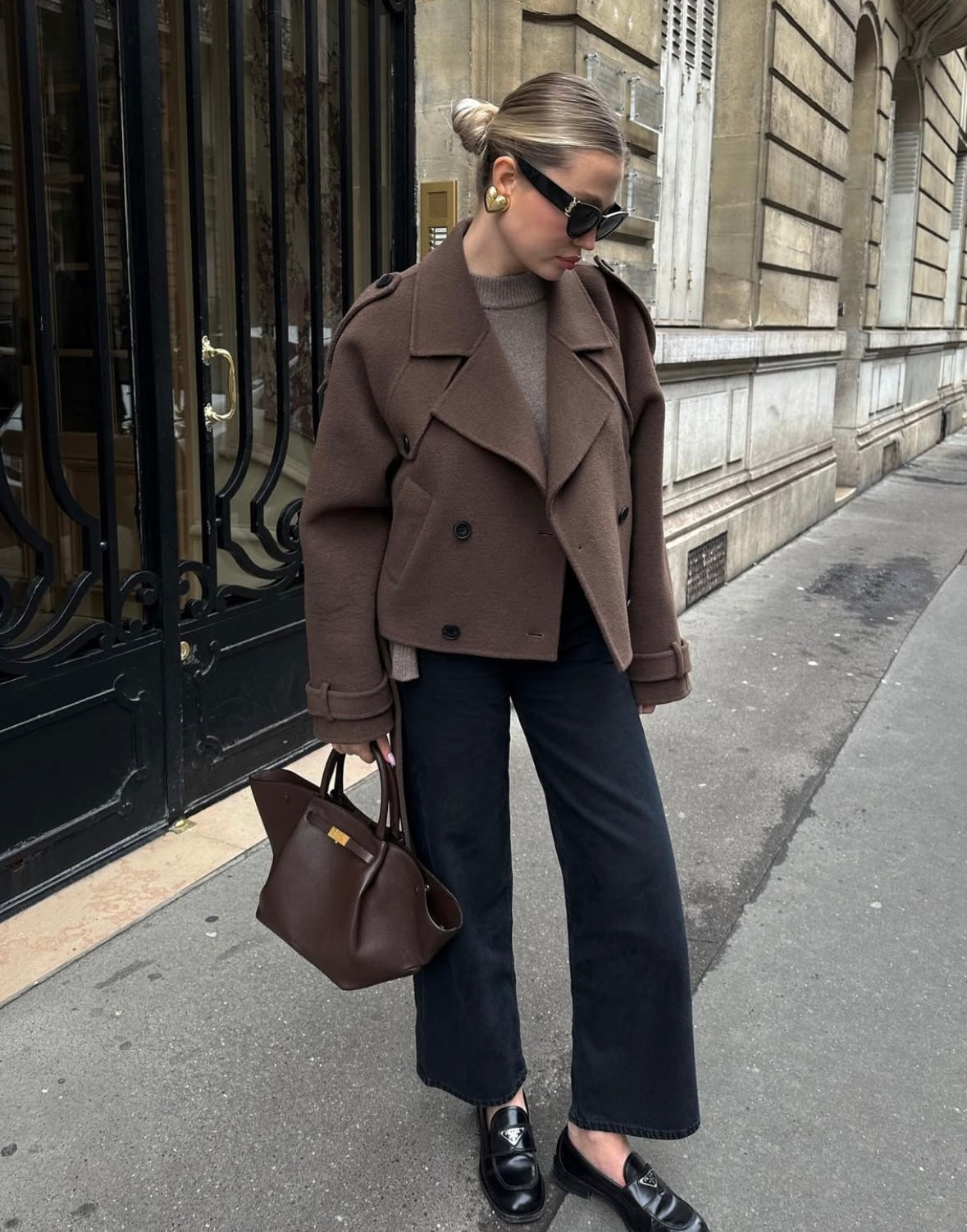 Claudia | Cropped Mantel Damen stilvoll geschnitten