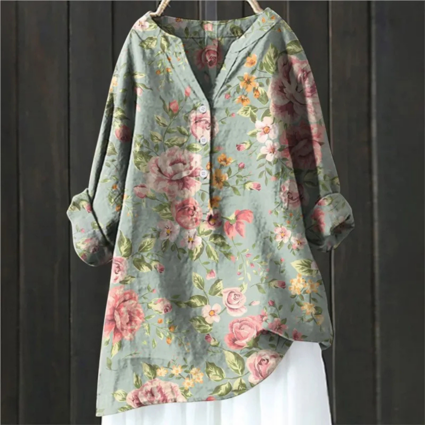 Clara | Lässige Blumenbluse