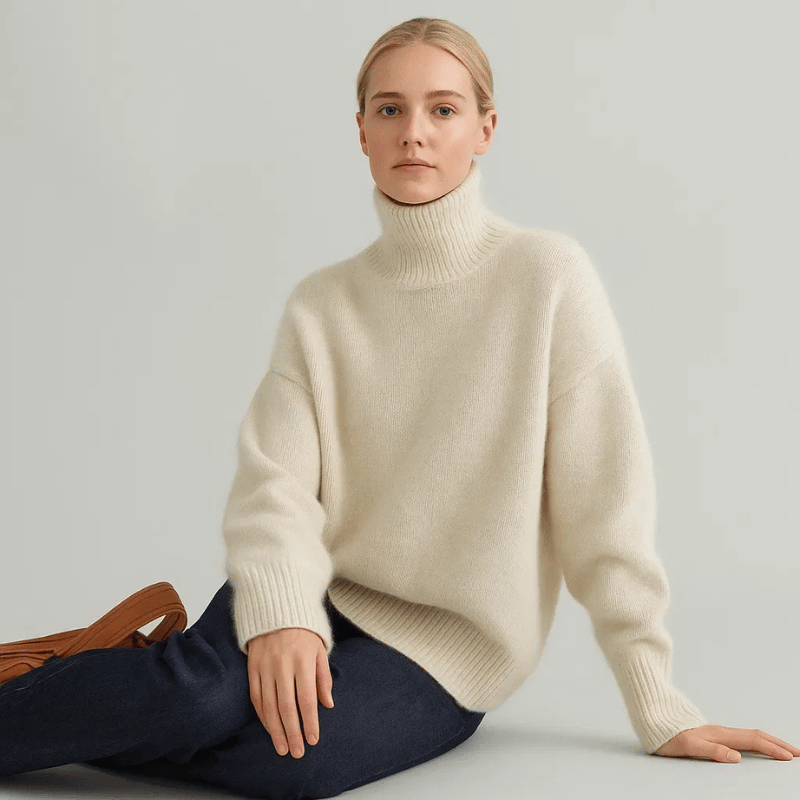 Claudia | Rollkragenpullover aus feinem Strickmaterial