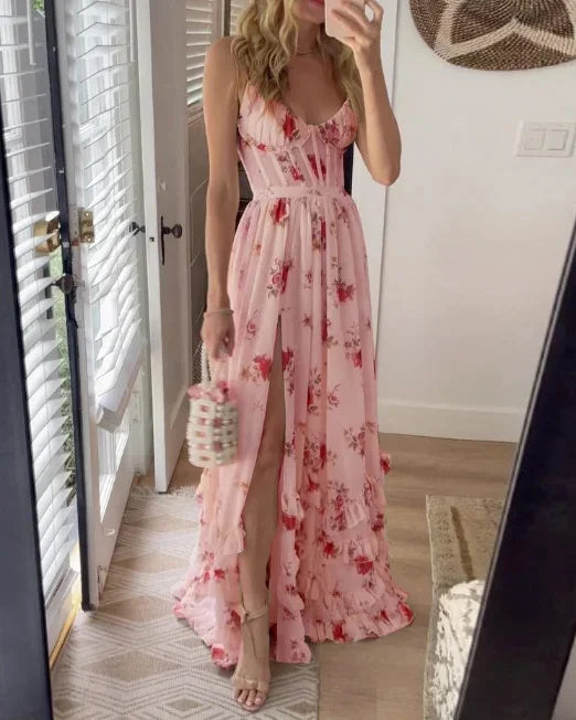 Clara | Midikleid mit romantischem Blumenmuster