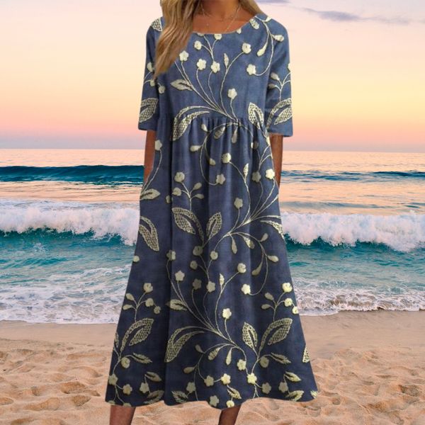 Marie | Stilvolles Damen Blumenkleid im Retro-Vintage Look
