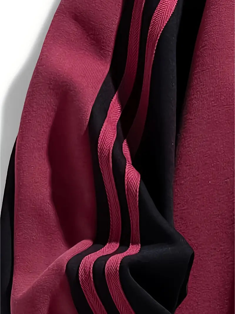Matteo | Sweatshirt mit Streifenärmeln und Rundhalsausschnitt
