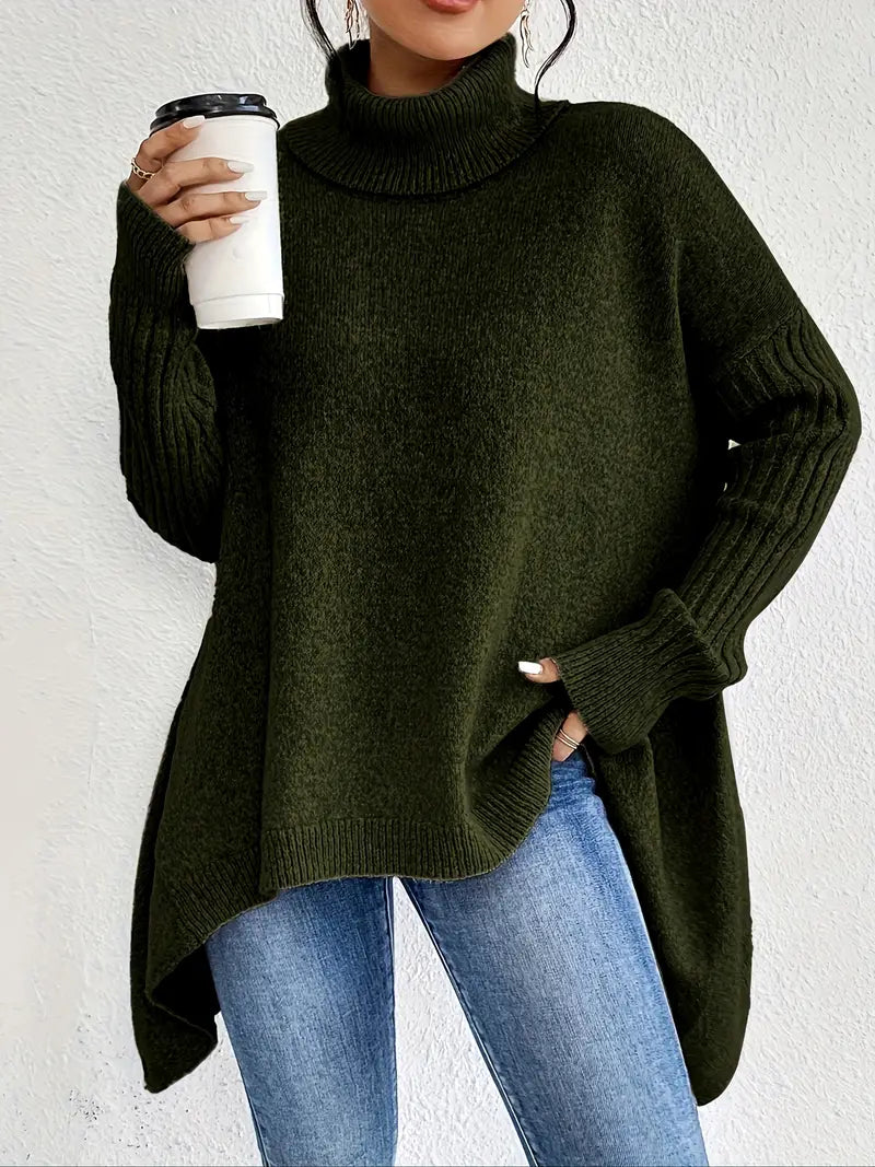 Helena | Kuscheliger Damenpullover mit Rollkragen