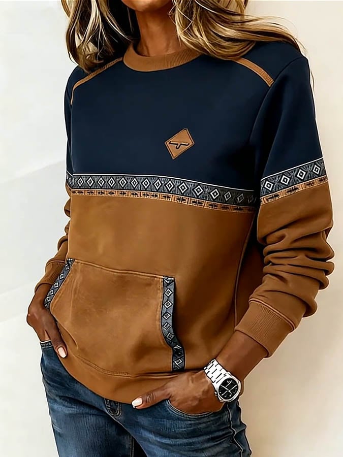 Ella | Lässiges Damen-Sweatshirt bunt und farbenfroh
