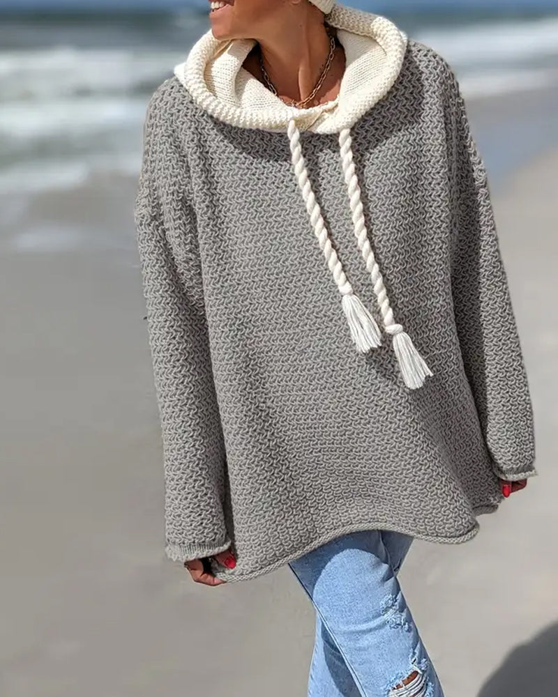 Selina | Kapuzenpullover im trendigen Farbblock-Design