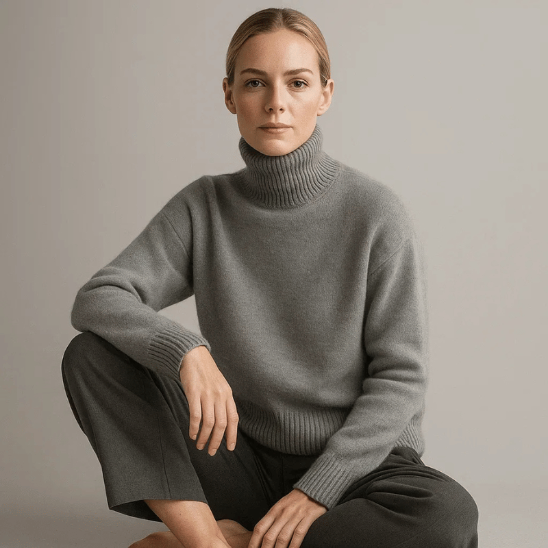 Claudia | Rollkragenpullover aus feinem Strickmaterial