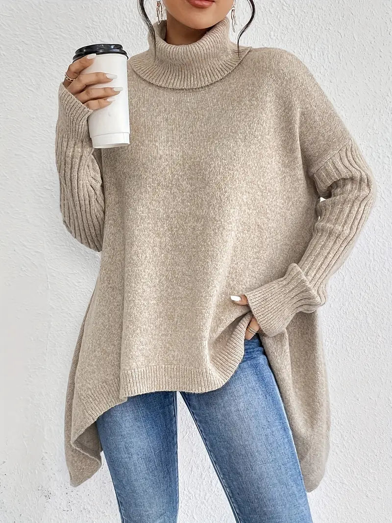 Helena | Kuscheliger Damenpullover mit Rollkragen