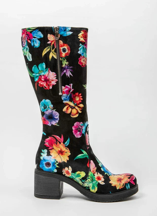 Lina | Elegante Lederstiefel mit mittlerem Absatz