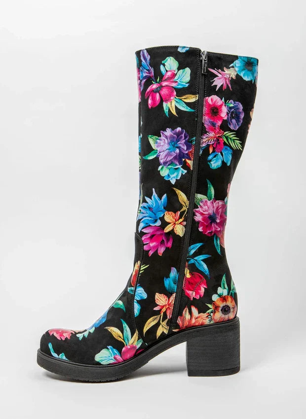 Lina | Elegante Lederstiefel mit mittlerem Absatz