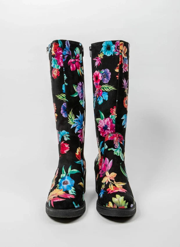 Lina | Elegante Lederstiefel mit mittlerem Absatz