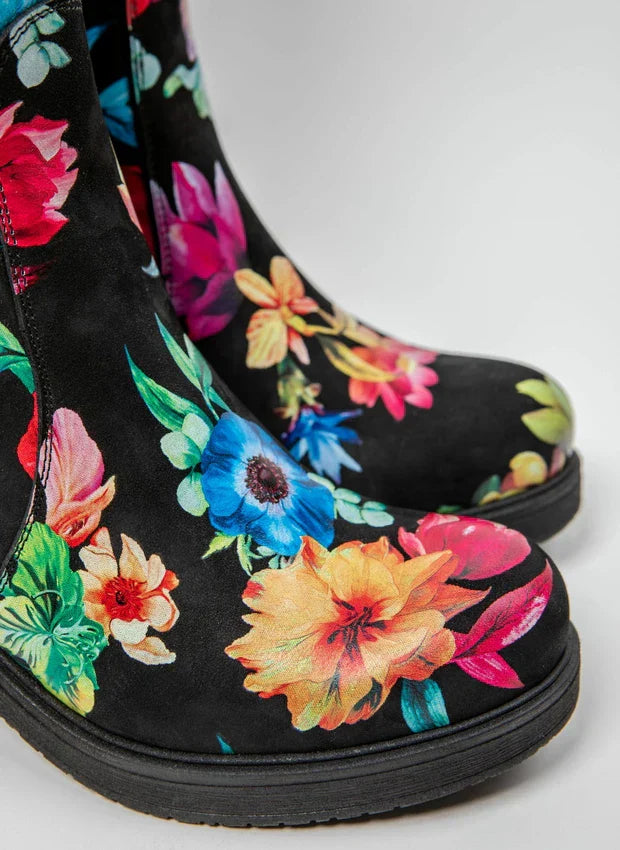 Lina | Elegante Lederstiefel mit mittlerem Absatz