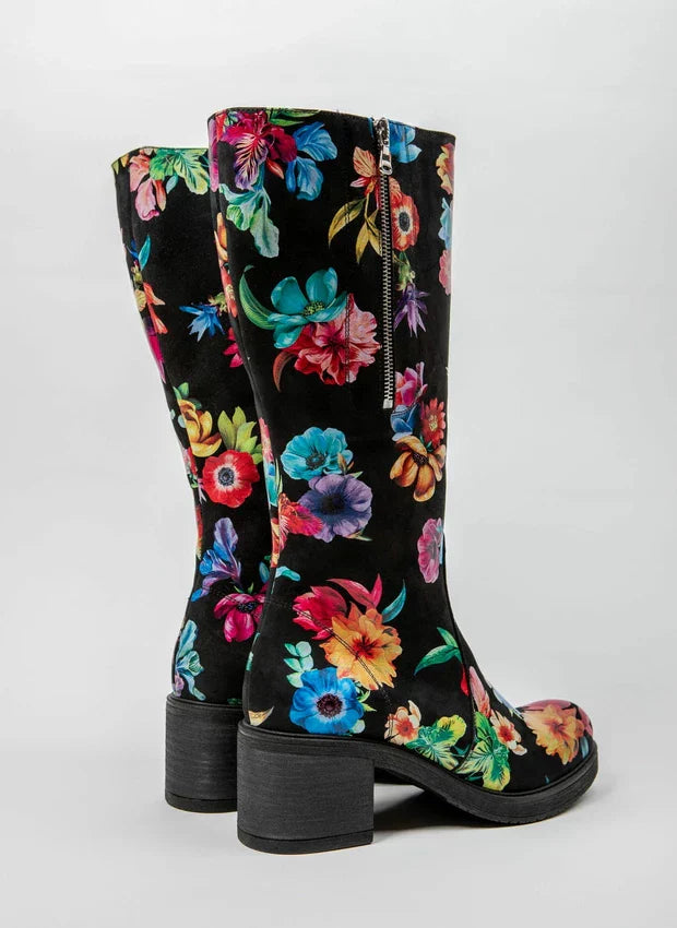 Lina | Elegante Lederstiefel mit mittlerem Absatz