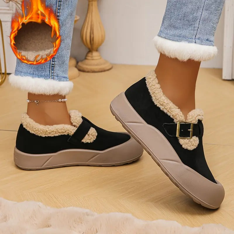 Claudia | Warme, bequeme Damenschuhe mit Fleecefutter